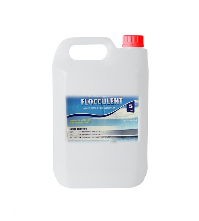 Flocculant liquid for pool
