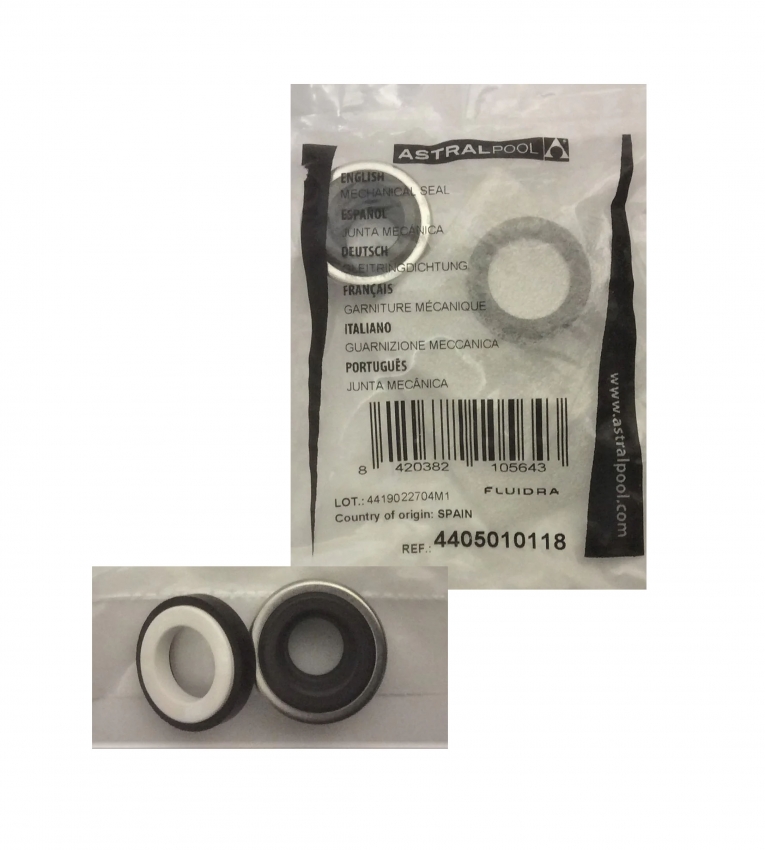 MECHANICAL SEAL FOR SENA, VICTORIA PLUS, VICTORIA PLUS SILENT & ALASKA PUMP - ASTRAL POOL