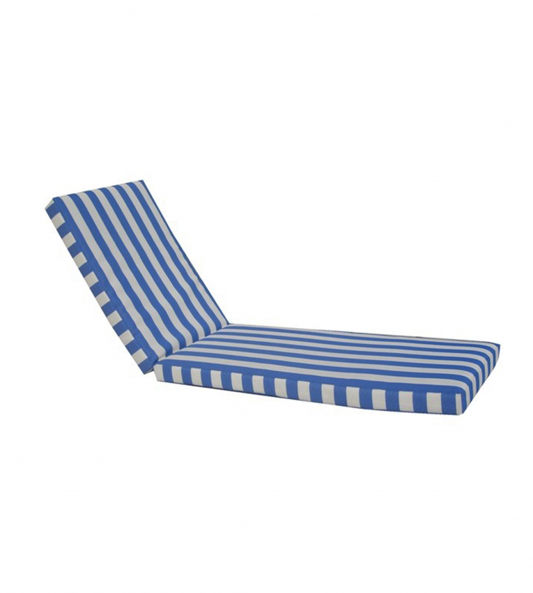 Sunbed cushion  Blue/white