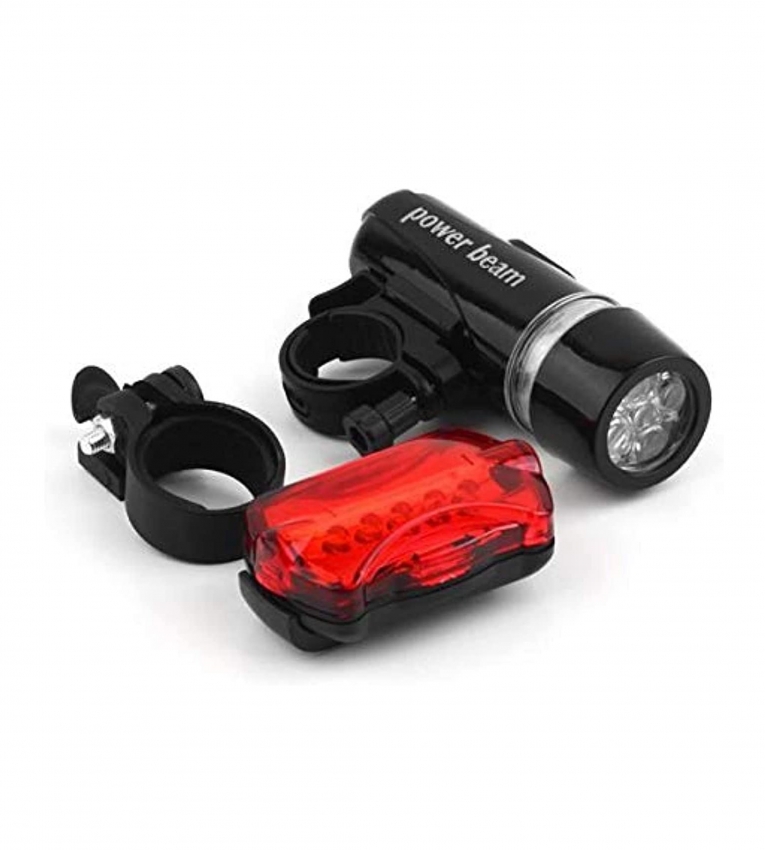 Waterproof Bike Bicycle Lights 5 LEDs Bike Bicycle Front Head Light Safety Rear Flashlight