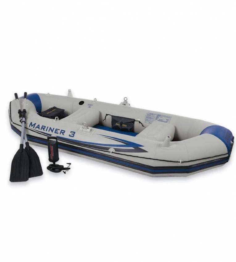 Intex 68373 Inflatable Mariner 3 Pro Boat Set