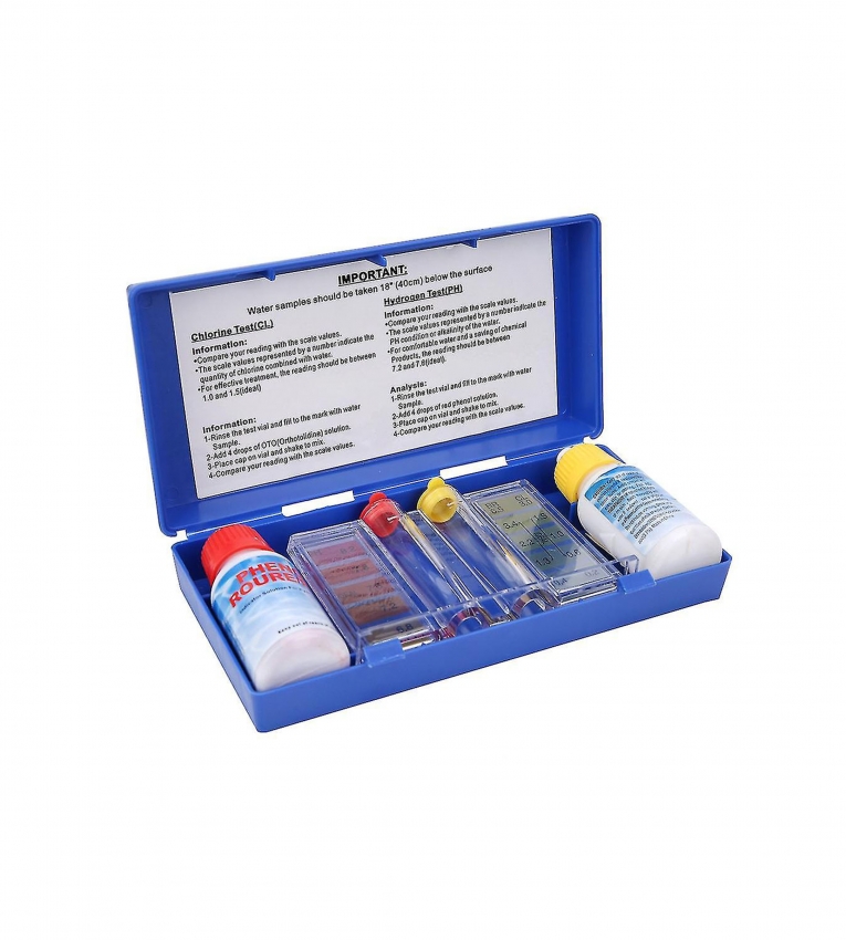 Pack of 2 test kit - pH & Chlorine test kit for Pool